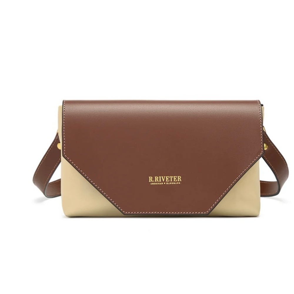 Brown and Tan Women's Bag